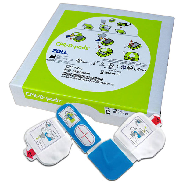 Zoll CPR-D-Padz 8900-0800-01 – New Exp 2029, Replacement Defibrillator Pads